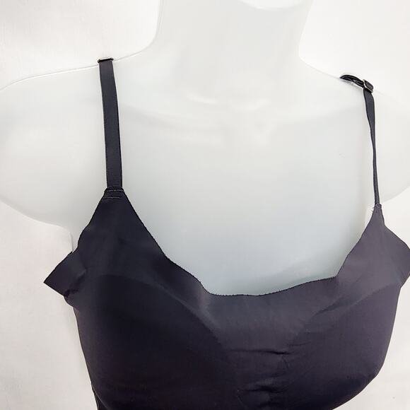 Lucky brand Gray Nylon & Spandex Non underwire Lounge Lightweight  Bra Size L - Picture 3 of 5